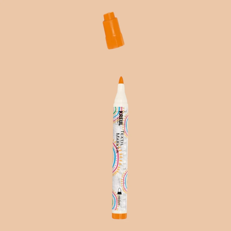 Kreul Textil Marker Medium, Orange, 2-4 mm