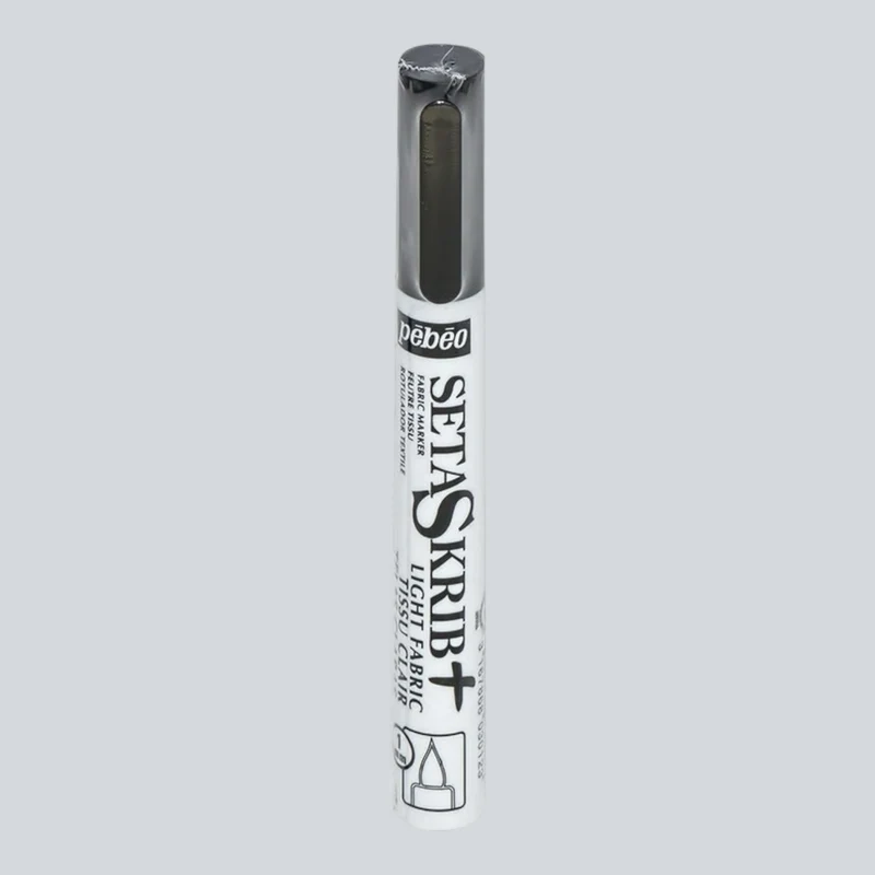 Pébéo SetaSkrib+ Stoffmalstift – Grau , für helle Stoffe