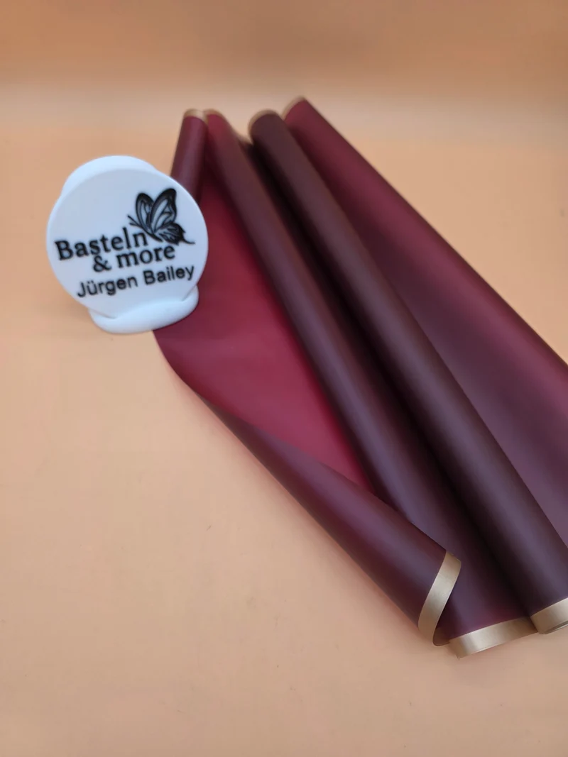 Folie Frostfolie mit Streifen "Bordeaux 496" 50cm*8,5m