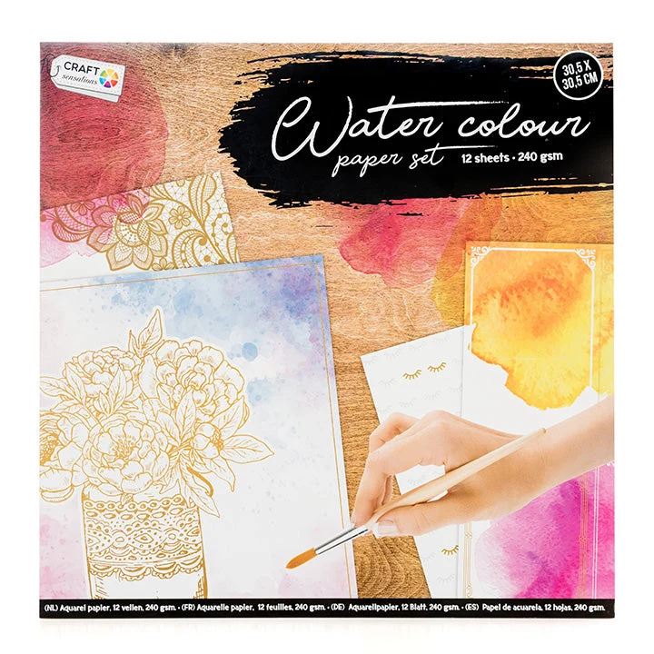 Craft Sensations Watercolor Paper Pad - 12 Sheets