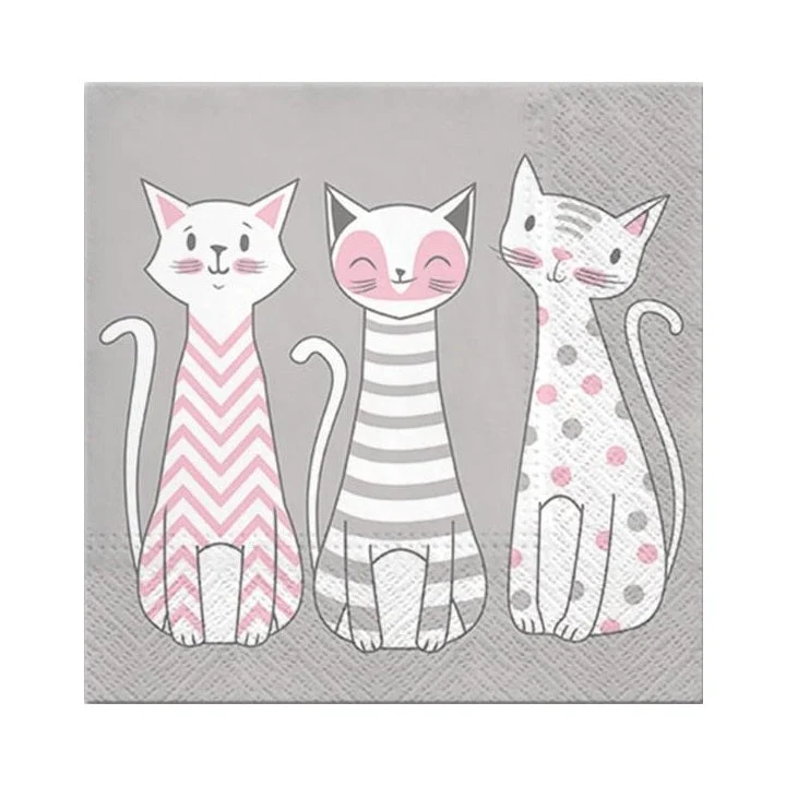 Decoupage Napkins - Cats - 1 pc