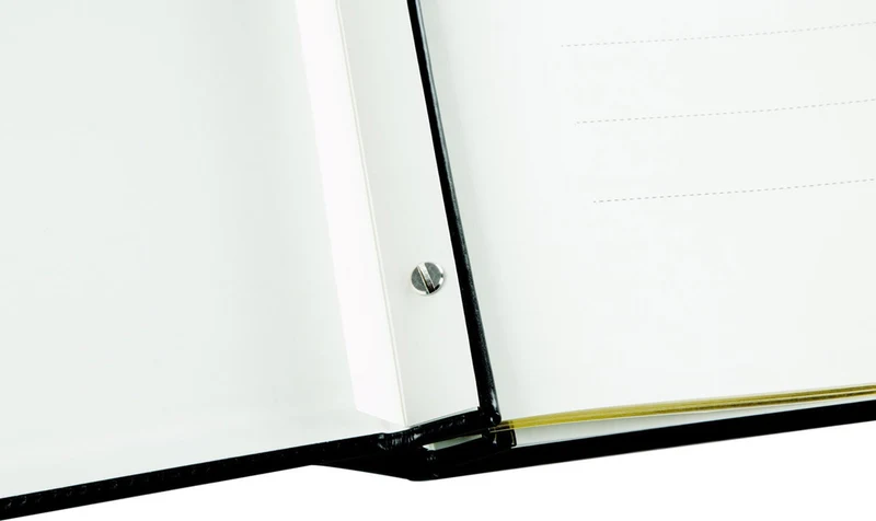 Esposti - Loose Leaf Funeral Book of Condolence Black with Presentation Box EL59