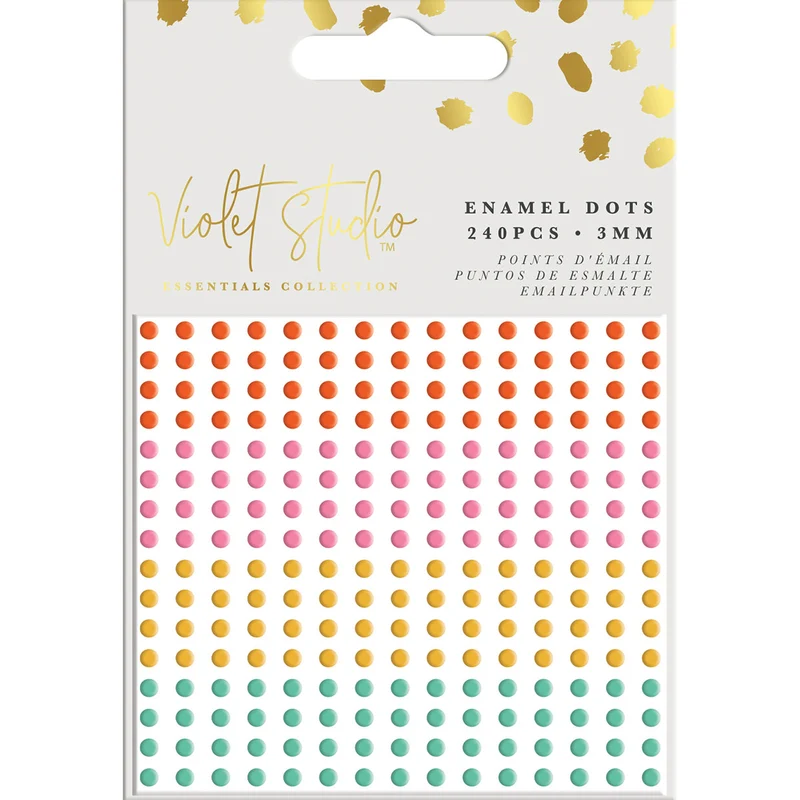 Violet Studios Enamel Dots - Brights - 240pcs