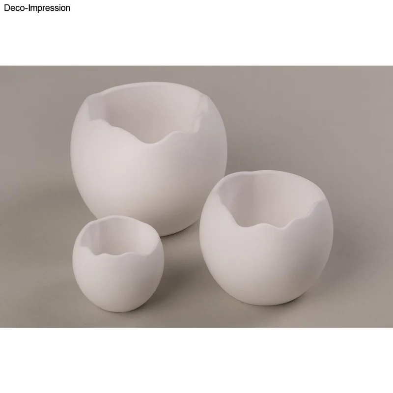 Gießform Vase mit Wellenrand 3er Set