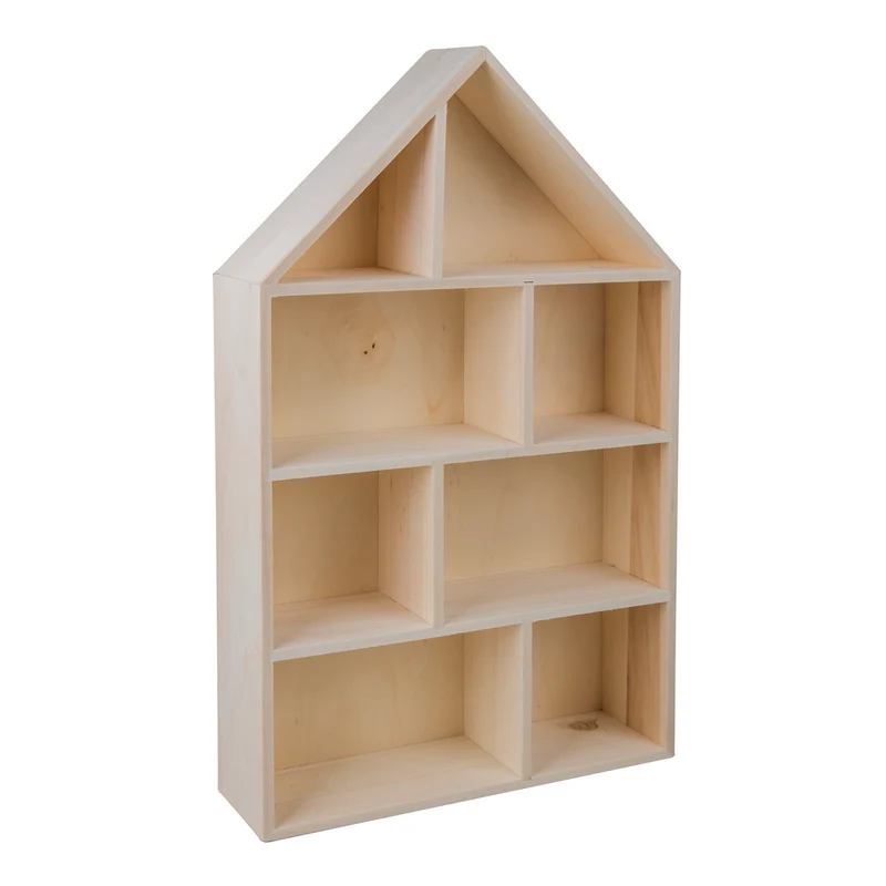 Holz Haus Setzkasten zum Aufhängen