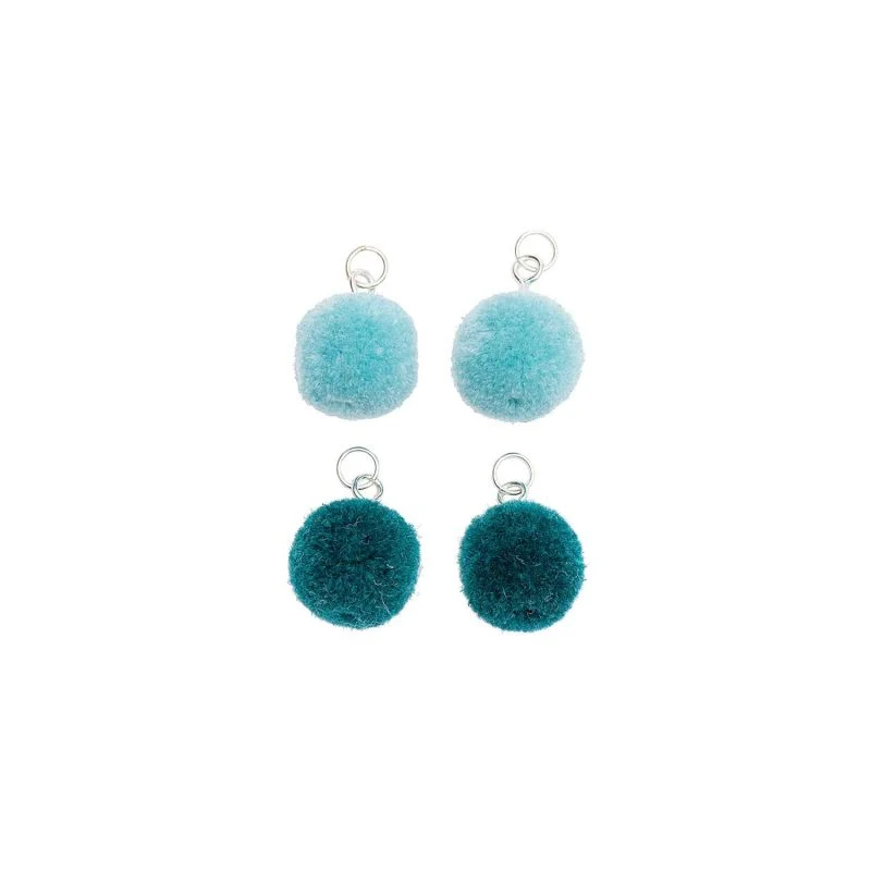 Mini Pompons mit Öse