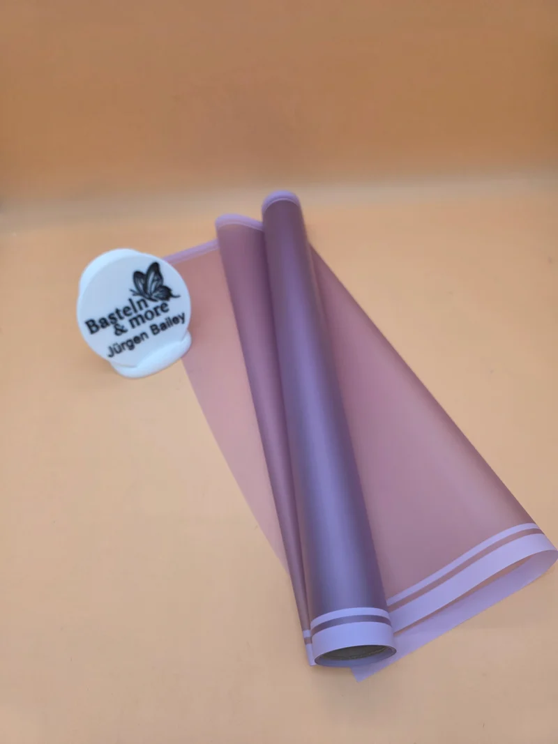 Folie Frostfolie mit Streifen "Violett 365" 50cm*8,5m