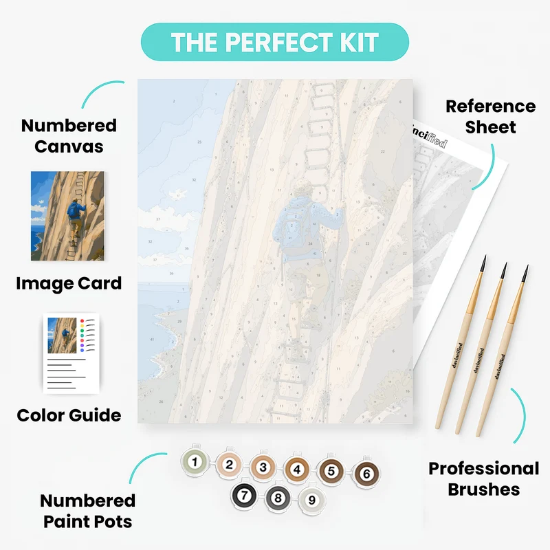 Precipice Trail Ascent - Paint by Numbers Kit