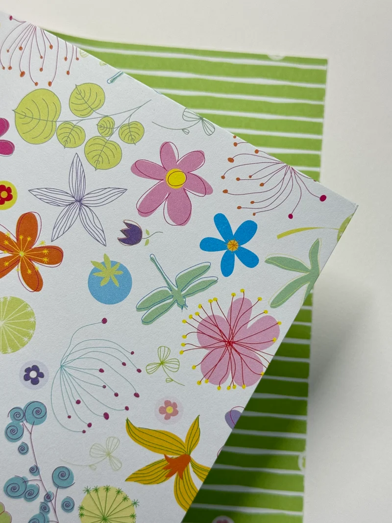 Designpapier Matt-Line Bunte Vielfalt Frühlings-Potpourri