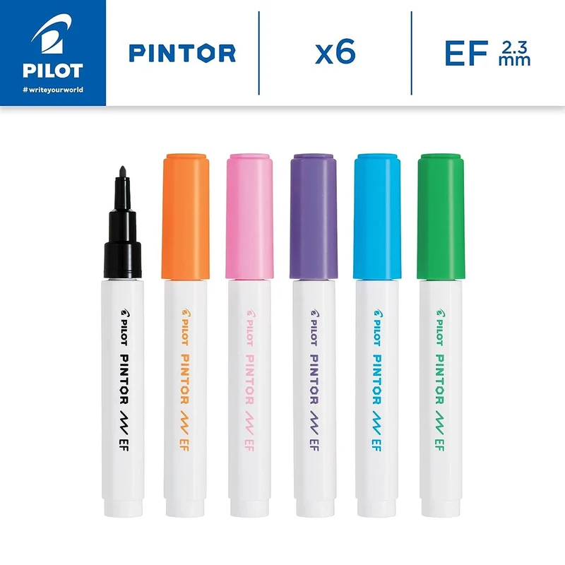 Pintor - Paint Marker Extra Fine Tip 6 Pack - Creative