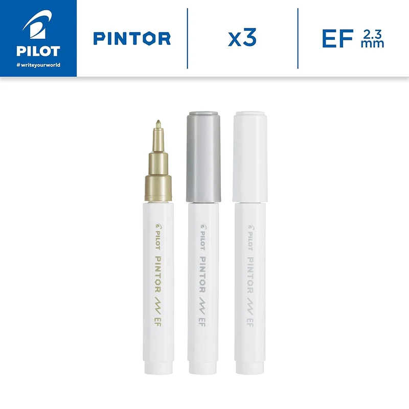 Pintor - Paint Marker Extra Fine Tip 3 Pack - Celebration