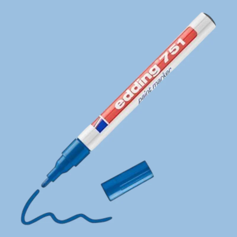 Edding 751 Glanzlack-Marker Blau, 1-2 mm