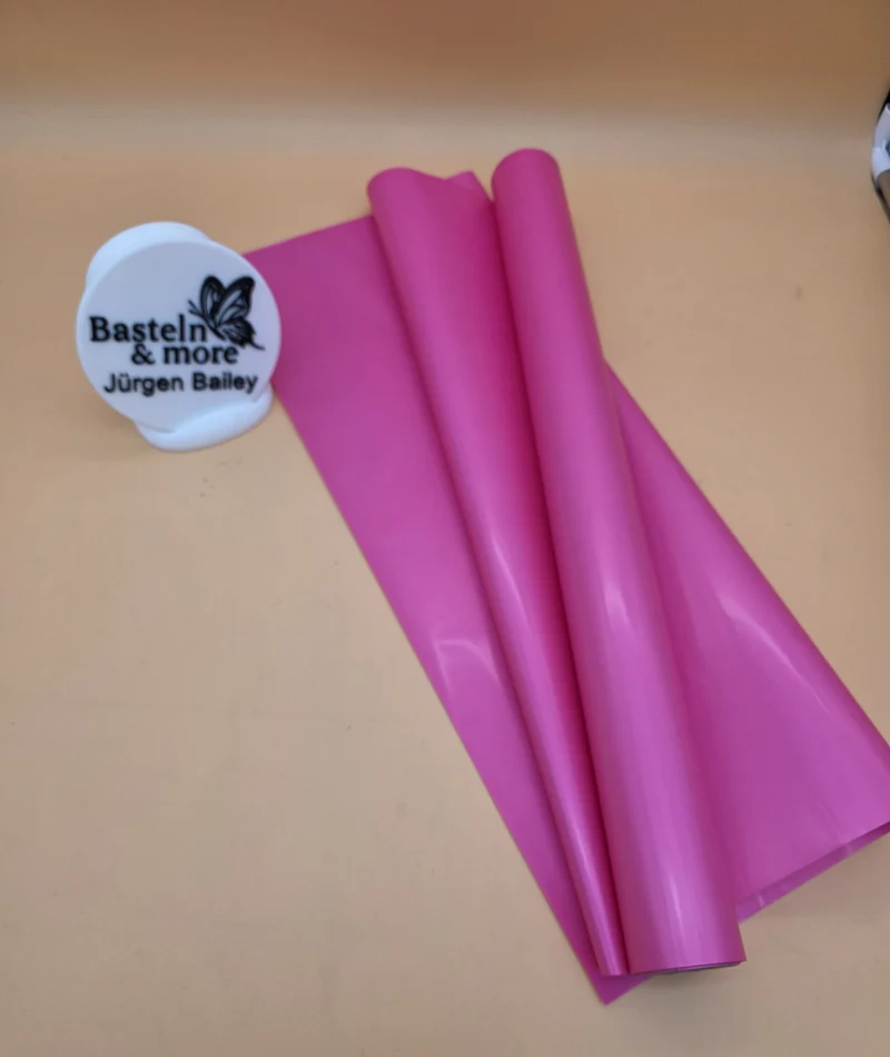 Folie Satinfolie Einfarbig "Rosa-hell 311" 50cm*8,5m