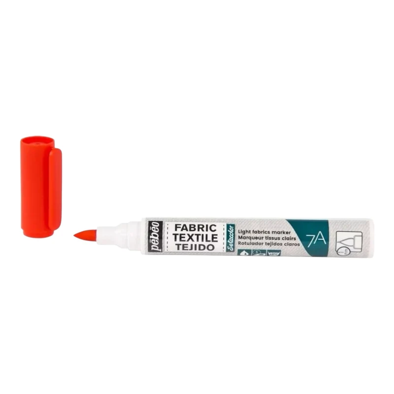 Pébéo Setacolor Stoffmarker 7A – Rot, für helle Stoffe