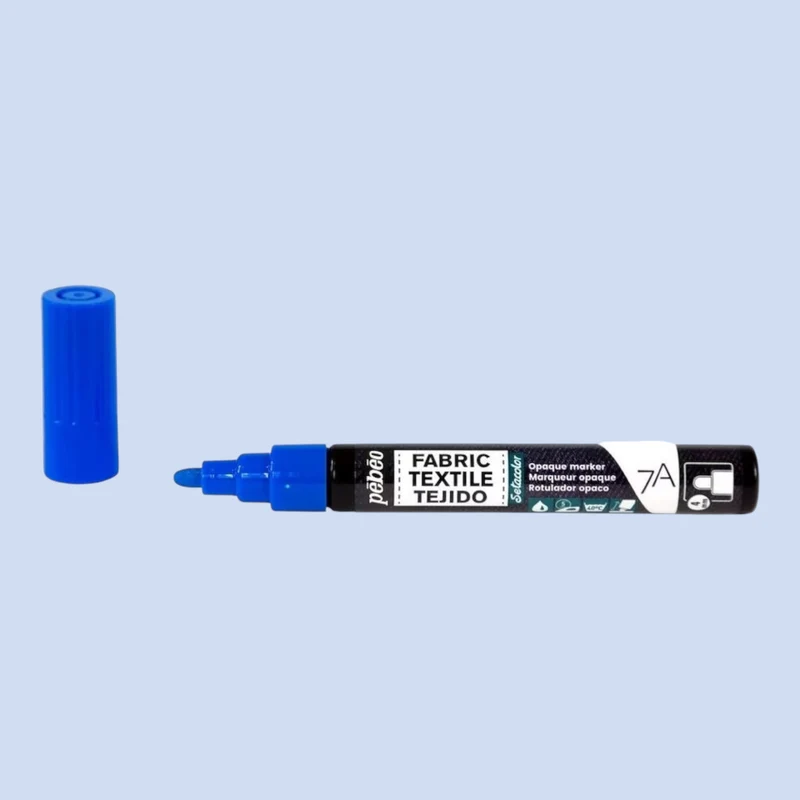 Pébéo Textil 7A Marker Opak – 4 mm Rundspitze , Blau