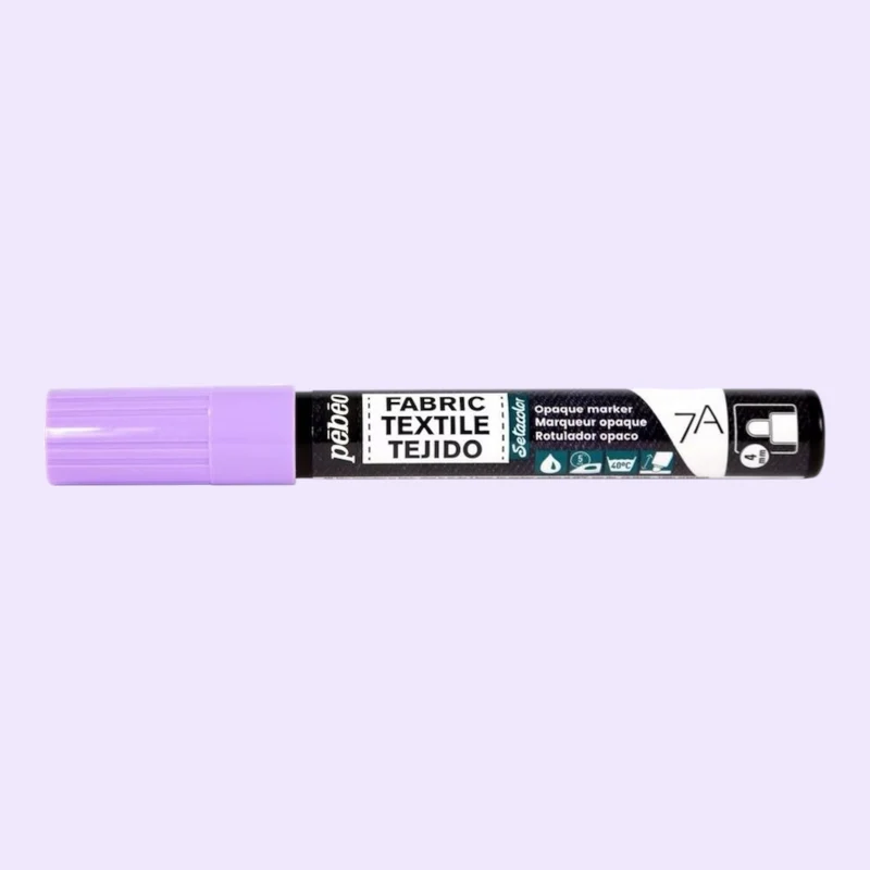 Pébéo Textil 7A Marker Opak – 4 mm Rundspitze , Pastellviolett