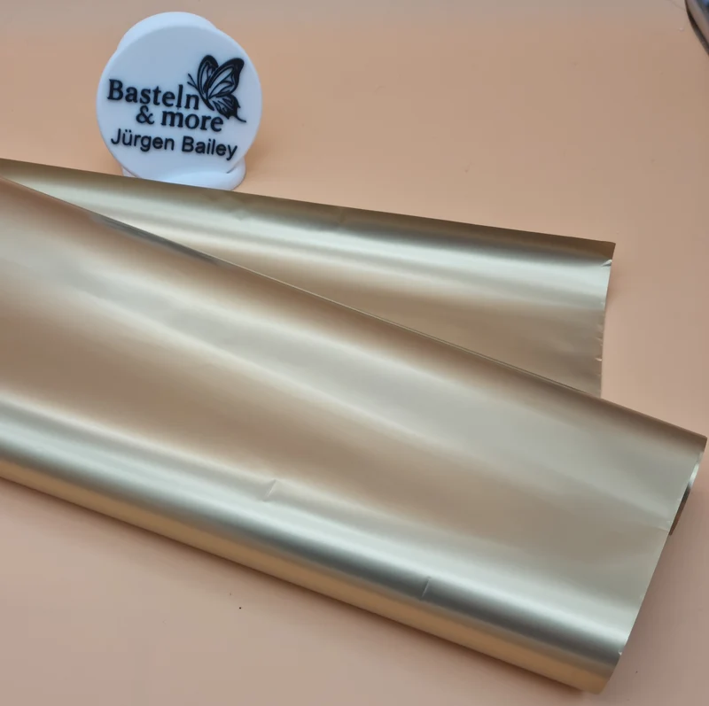 Folie Satinfolie Einfarbig "Metallik-Gold 301" 50cm*8,5m