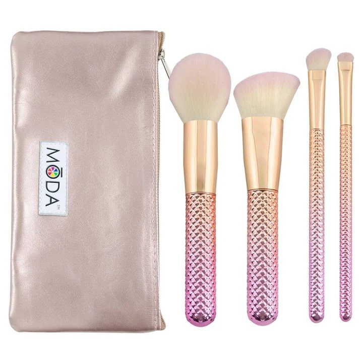 Complete Kit Rose Cosmetic Brush Set of 5