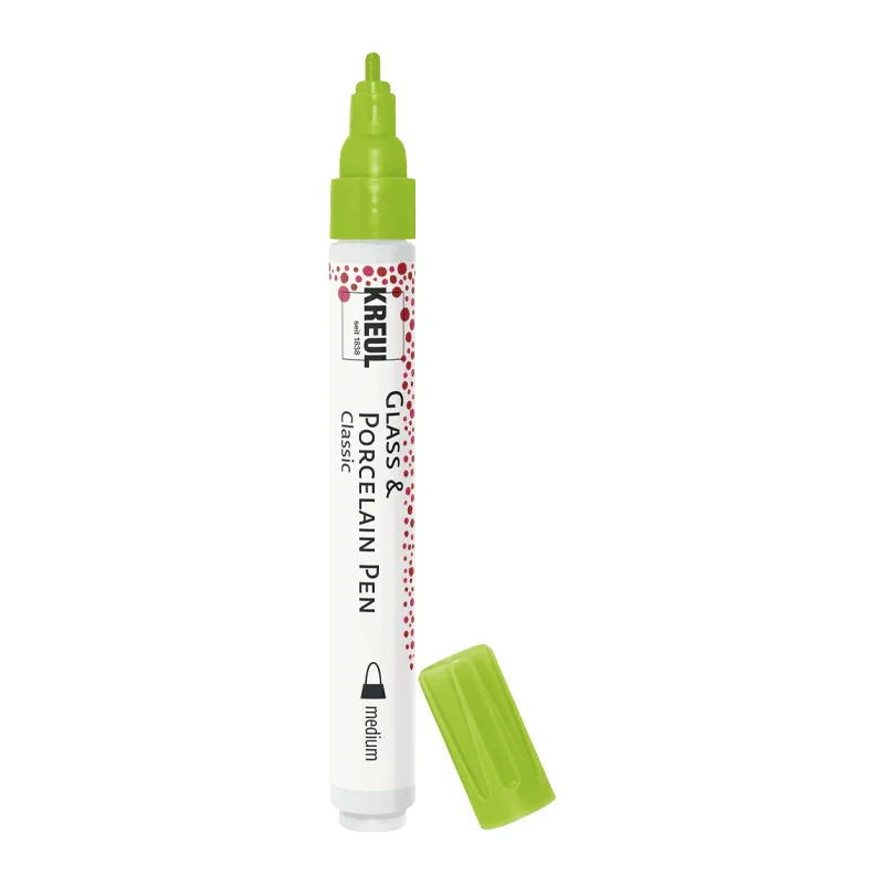 KREUL Glass & Porcelain Pen Classic medium, Reseda, 2-4 mm