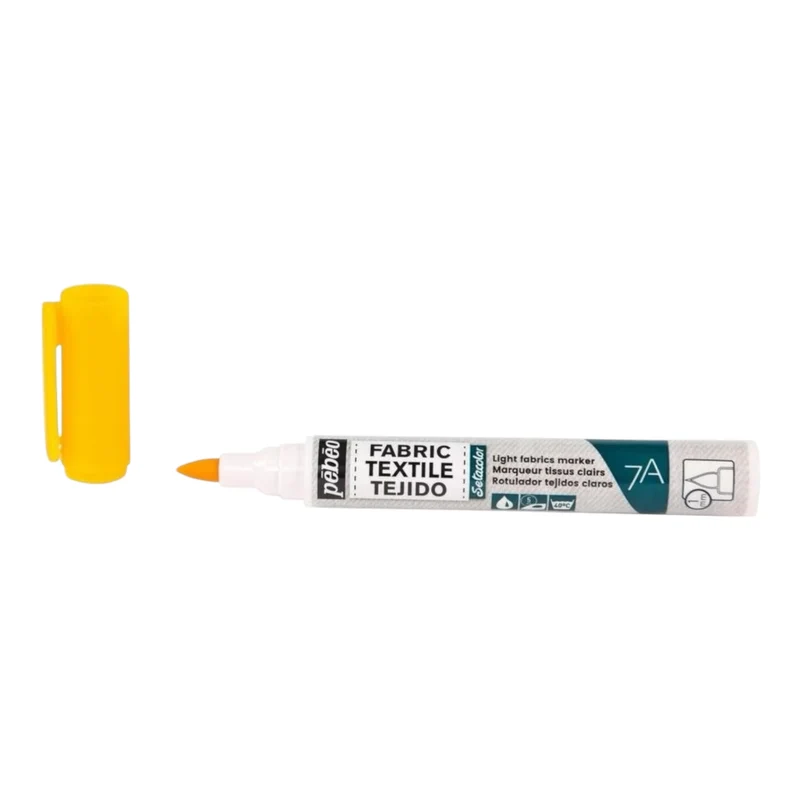Pébéo Setacolor Stoffmarker 7A – Neonorange, für helle Stoffe