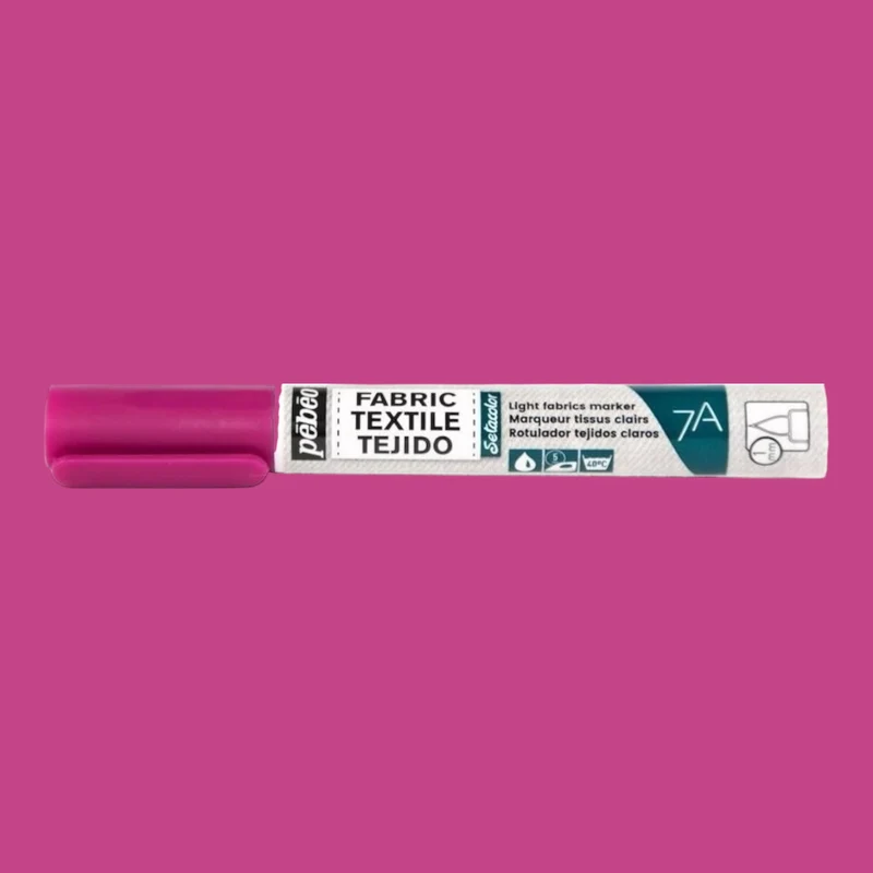 Pébéo Setacolor Stoffmarker 7A – Pink, für helle Stoffe