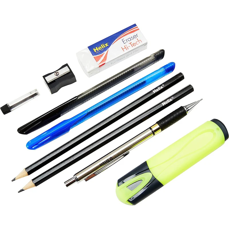 Helix - Ultimate School Pencil Pen & Ruler Set
