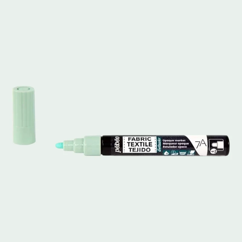 Pébéo Textil 7A Marker Opak – 4 mm Rundspitze , Pastellgrün