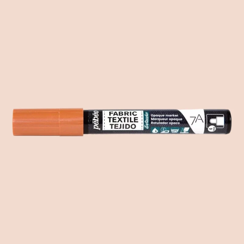 Pébéo Textil 7A Marker Opak – 4 mm Rundspitze , Kupfe