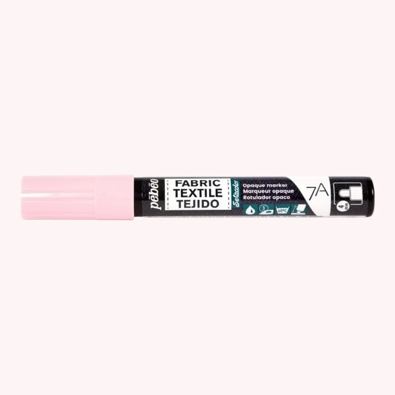 Pébéo Textil 7A Marker Opak – 4 mm Rundspitze , Pastellrosa