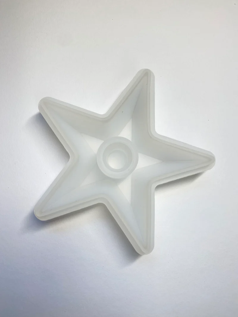 Gießform Stern (Kerzenteller)