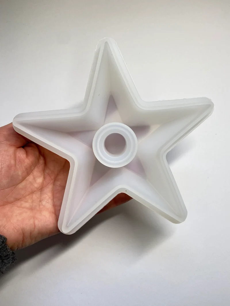 Gießform Stern (Kerzenteller)