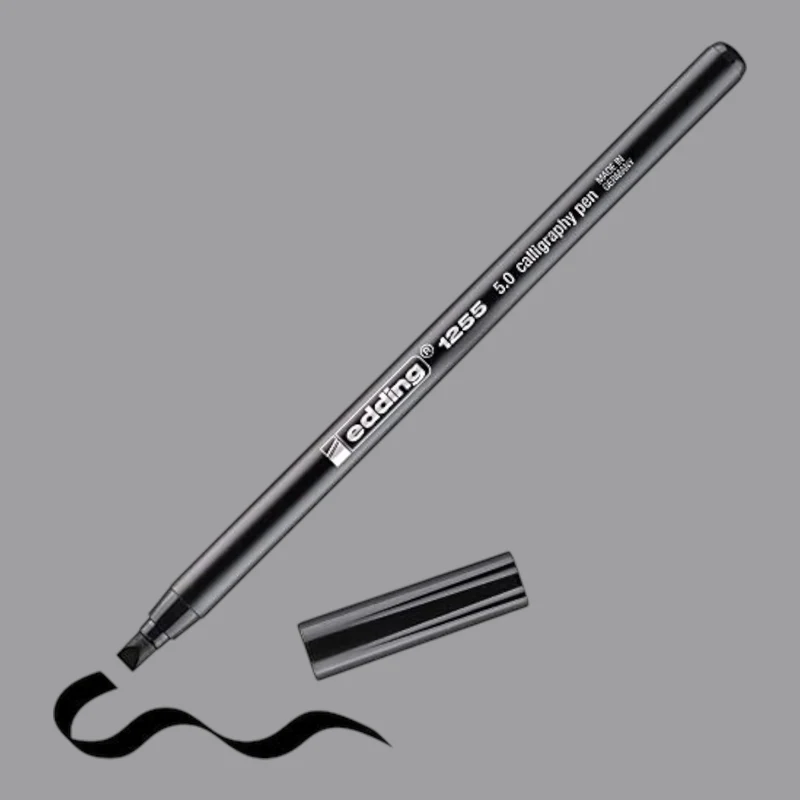 Edding 1255 Kalligraphiestift – 2,0 mm, Schwarz