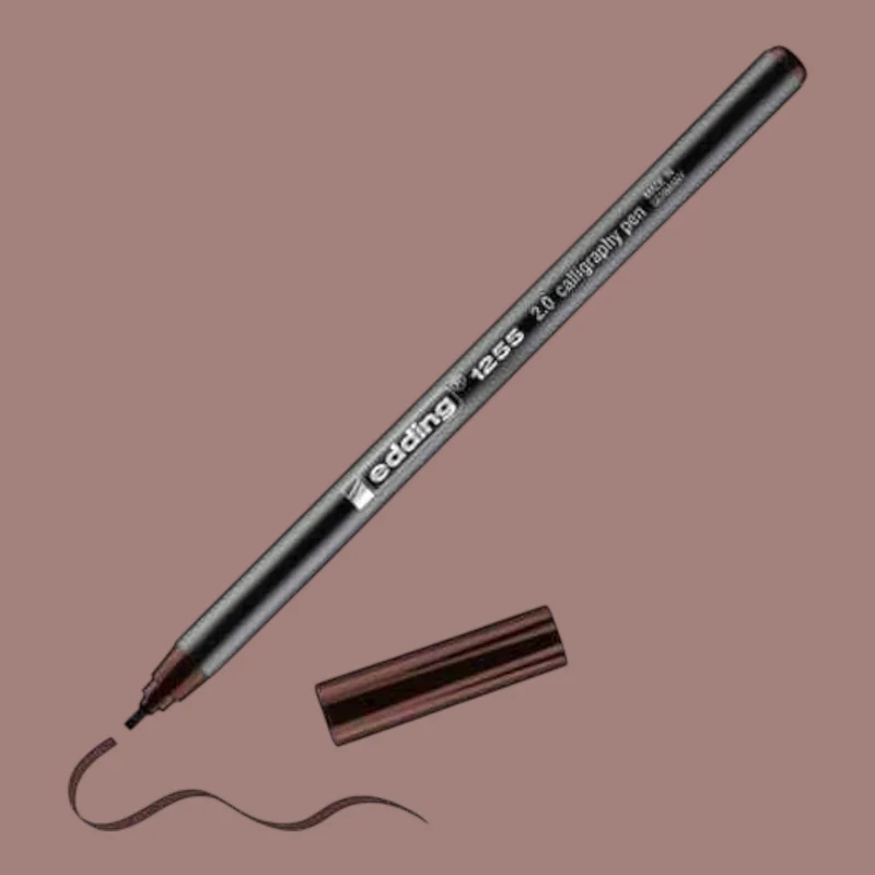 Edding 1255 Kalligraphiestift – 2,0 mm, Braun