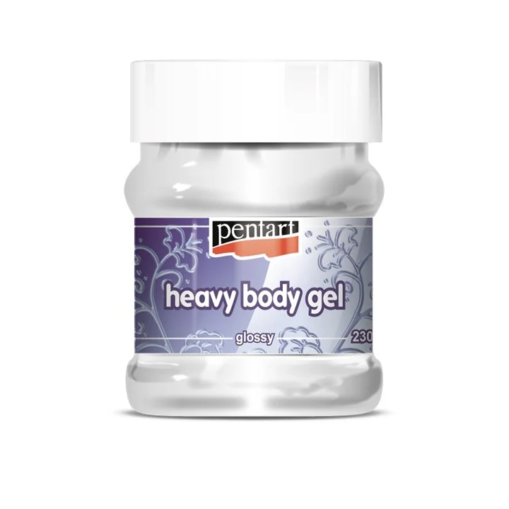 Pentart Gloss Transparent Heavy Body Gel, 50–230 ml