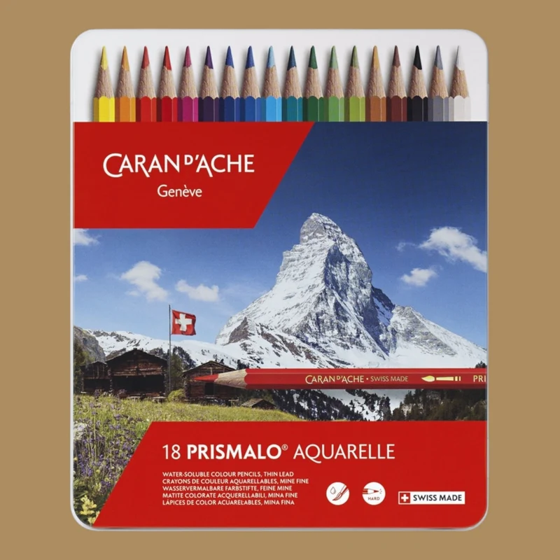 Caran d’Ache Prismalo Aquarelle Buntstifte – 18er Se