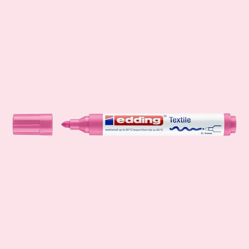 Edding 4500 Textile Marker – 2-3 mm Rundspitze, Rosa