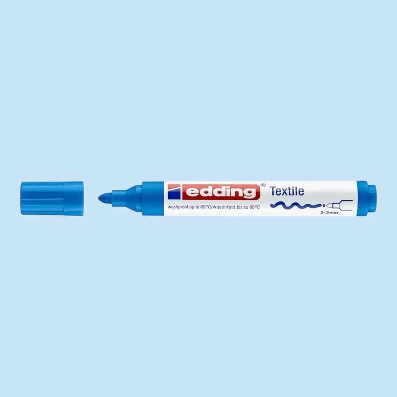 Edding 4500 Textile Marker – 2-3 mm Rundspitze, Blau