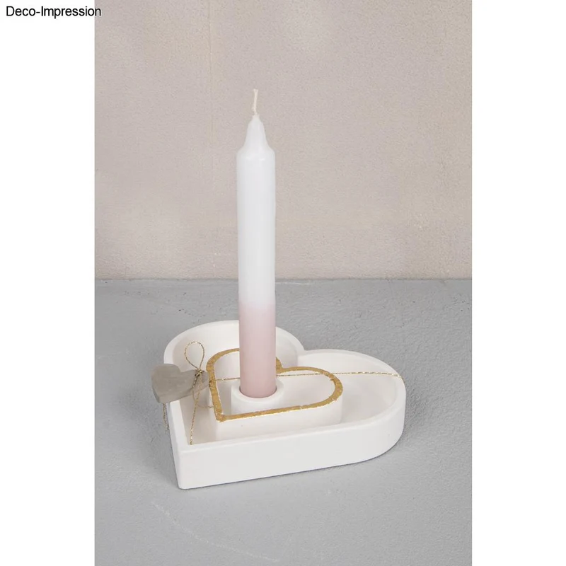 Gießform Kerzenständer Herz