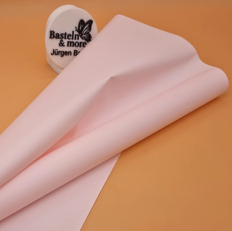 Folie Satinfolie Einfarbig "Creme-Rosa 290" 50cm*8,5m
