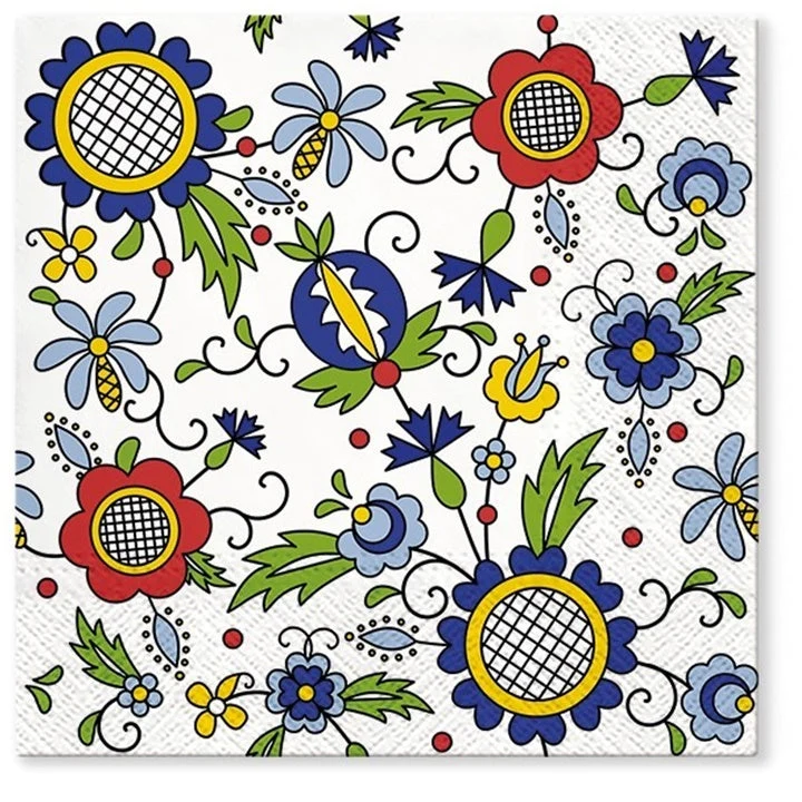 Kashubian Style Decoupage Napkins - 1 pc