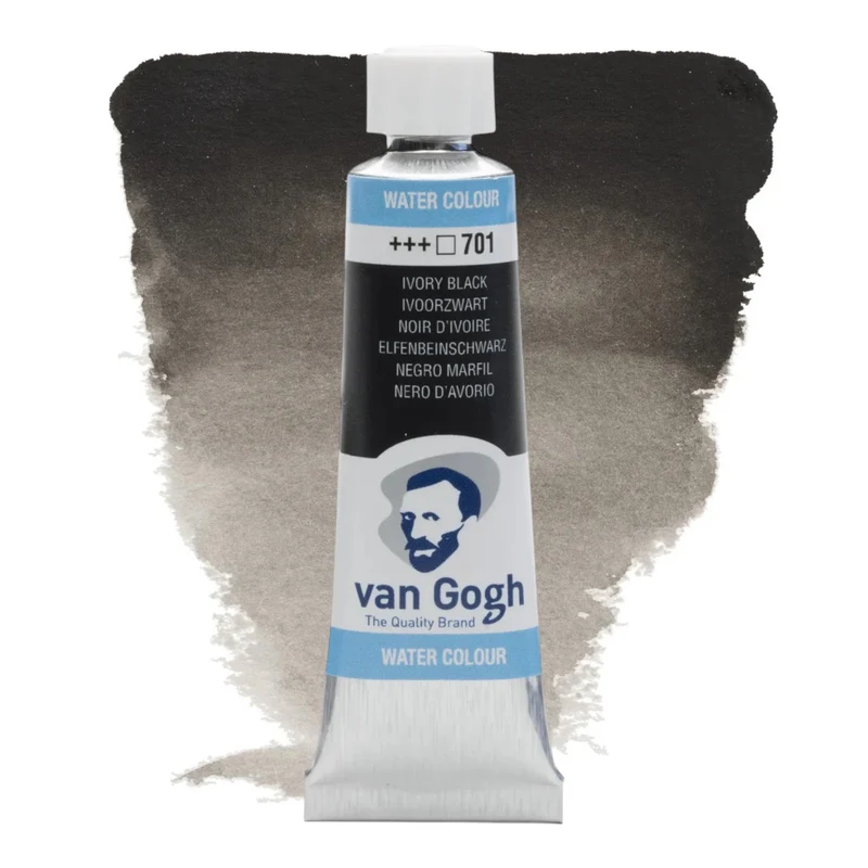 Van Gogh Aquarellfarbe Tube Elfenbeinschwarz 701