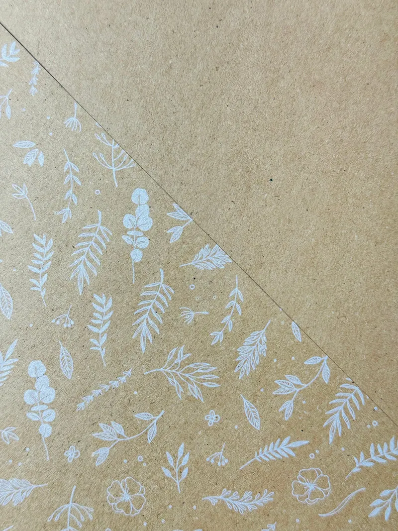 Tonkarton mit Zweigen kraft