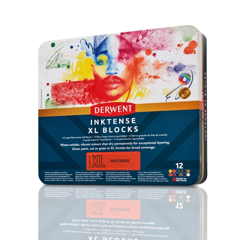 Derwent - Inktense XL Blocks - 12 Tin
