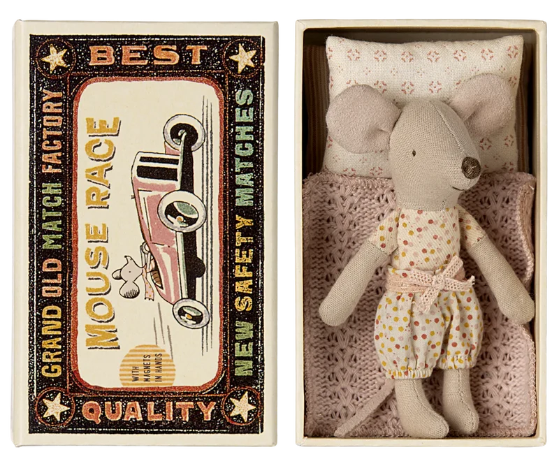 Maileg Maus kleine Schwester Matchbox