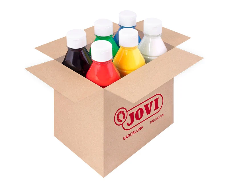 JOVI Kindermalfarben-Set 6 x 250 ml – Variante A