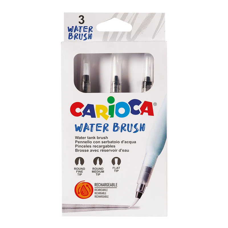 Carioca Wassertankpinsel-Set, 3 Stk.