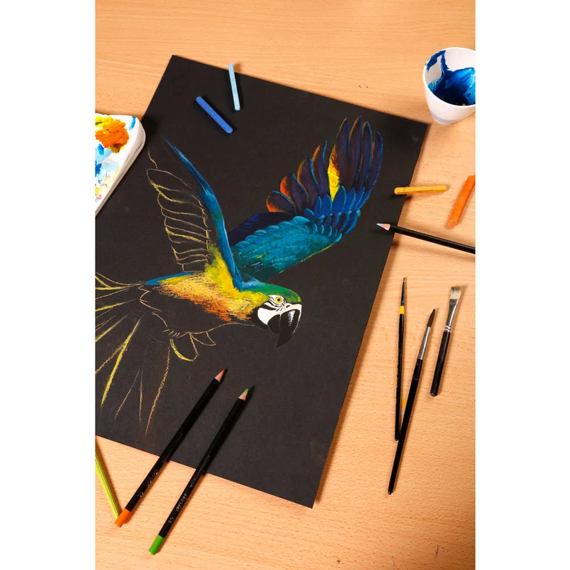 Скицник Clairefontaine Paint'On Mix Media 250 g 20 л. лепен Black