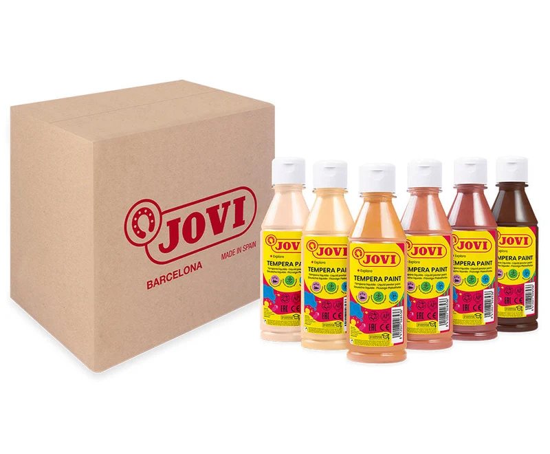 Tekuća tempera JOVI Premium 6 x 250 ml nijanse kože