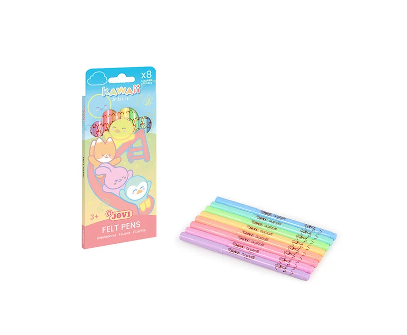 Detské fixky JOVI Kawaii / sada 8 ks - 3 mm