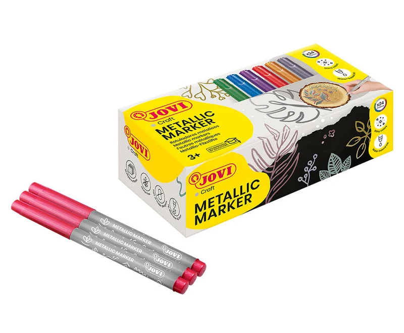 Metallic-Marker JOVI Jovidecor / 24er Set - 6 Farbtöne